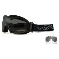 Ochranné brýle Nerve Wiley X®, 2 skla – Čiré + Kouřově šedé, Černá