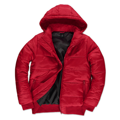 B&amp;C Superhood Pánská zimní bunda JM940 Red B&C