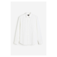 H & M - Košile z lněné směsi Regular Fit - bílá