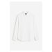 H & M - Košile z lněné směsi Regular Fit - bílá