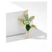 Éternelle Exkluzivní brož Swarovski Elements Audrey - orchidej B7082-LXT0602 Zelená
