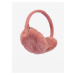 Růžové dámské klapky na uši s umělým kožíškem BARTS