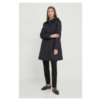 Kabát Lauren Ralph Lauren dámský, tmavomodrá barva, přechodný