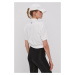 Tričko Nike Sportswear dámské, bílá barva, s límečkem