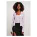 Dámský svetr Urban Classics Ladies Short Rib Knit Cardigan - lilac