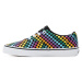 Dámská rekreační obuv VANS WM Doheny (Rainbow Mini Check) black white