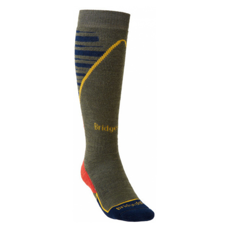 Pánské ponožky Bridgedale Ski Midweight+ olive/navy/745