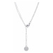Stainless Steel Stříbrný dámský náhrdelník s lístečkem NP008 ruznobarevne