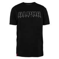 Alpha Industries Tričko Embroidery Heavy T černá | bílá