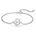 GRACE Silver Jewellery Stříbrný náramek Kitty, stříbro 925/1000, kočka NR-SCB102/9 Stříbrná 16 c