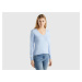 Benetton, V-neck Sweater In Pure Cotton