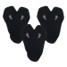 3PACK ponožky VoXX černé (Barefoot sneaker) S