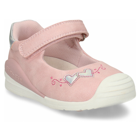 Růžové dívčí sandály se srdíčky