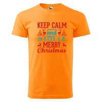 DOBRÝ TRIKO Pánské tričko s potiskem Keep calm christmas