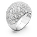 Swarovski Třpytivý masivní prsten s krystaly Luna 5677134