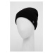 Čepice z vlněné směsi Emporio Armani černá barva, z husté pleteniny