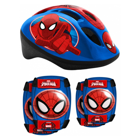 Spiderman sada helma + chrániče pro děti Spider-Man