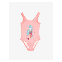 Koton Swimsuit Mermaid Printed Thick Straps