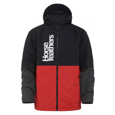 Pánská zimní snowboardová bunda Horsefeathers Morse II - černá, červená