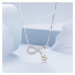 GRACE Silver Jewellery Stříbrný náhrdelník Padající hvězda - stříbro 925/1000, nekonečno NH-BSN3