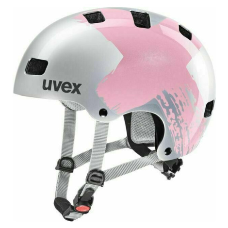 UVEX Kid 3 Silver/Rosé Dětská cyklistická helma