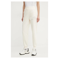Bavlněné tepláky Armani Exchange béžová barva, s potiskem, XW000162 AF11851