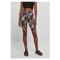 Dámské šortky // Urban Classics Ladies Soft AOP Cycle Shorts blacksoftflower