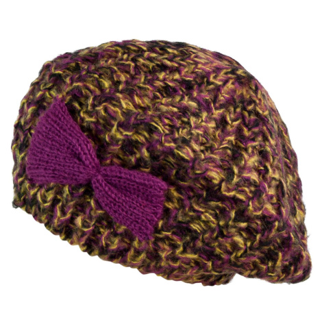 Art Of Polo Woman's Beret cz2700 Yellow/Violet