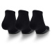 UA Heatgear Low Cut 3pk-BLK