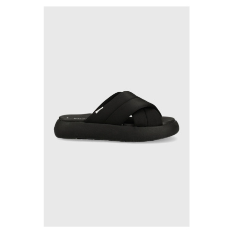 Pantofle Toms Alpargata Mallow dámské, černá barva, na platformě