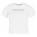 Calvin Klein Calvin Klein dámské bílé tričko s nápisem SHRUNKEN INSTITUTIONAL LOGO TEE