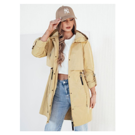 Dámská jarní parka žluté barvy DStreet