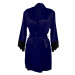 DKaren Housecoat Adelaide Navy Blue