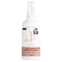 NAÏF Ochranný sprej na opalování SPF50 pro děti a miminka 100 ml