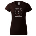 DOBRÝ TRIKO Dámské tričko s potiskem Need coffee Barva: Světlá khaki
