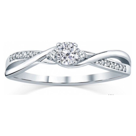Silvego Stříbrný prsten s krystaly Swarovski FNJR085sw