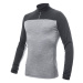 SENSOR MERINO BOLD pánské triko dl.rukáv zip cool gray/anthracite