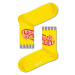 Ponožky Happy Socks Yellow Greetings žlutá barva