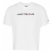 Tommy Hilfiger Tommy Jeans dámské bílé tričko ORGANIC COTTON LOGO T-SHIRT