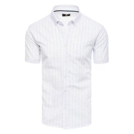 Bílé pánské košile se vzorem DStreet