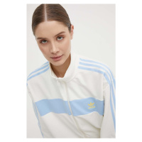 Mikina adidas Originals dámská, béžová barva, s aplikací, IR7471