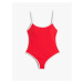 Koton Thin Straps Swimsuit with Piping Detailed Coated