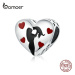 Stříbrný přívěsek ve tvaru srdce láska SCC1508 LOAMOER