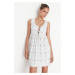 Trendyol White Chest Detailed Dress