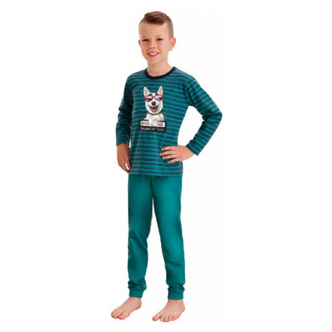 Dlouhé chlapecké pyžamo Max zelené