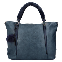 Designová dámská koženková kabelka Claire, modrá