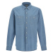 Košile woolrich chambray utility shirt modrá