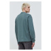 Bavlněné tričko s dlouhým rukávem HUGO zelená barva, 50511029
