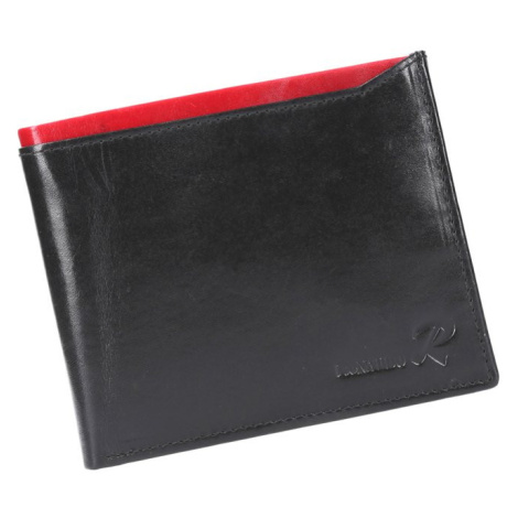 Pánská kožená peněženka N992-VT RFID černá / červená RONALDO