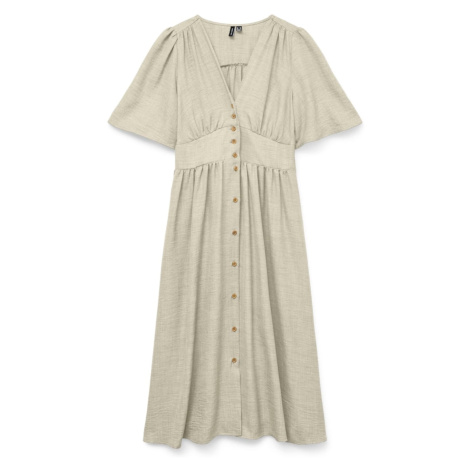 VERO MODA Košilové šaty 'VMMelaney' béžová